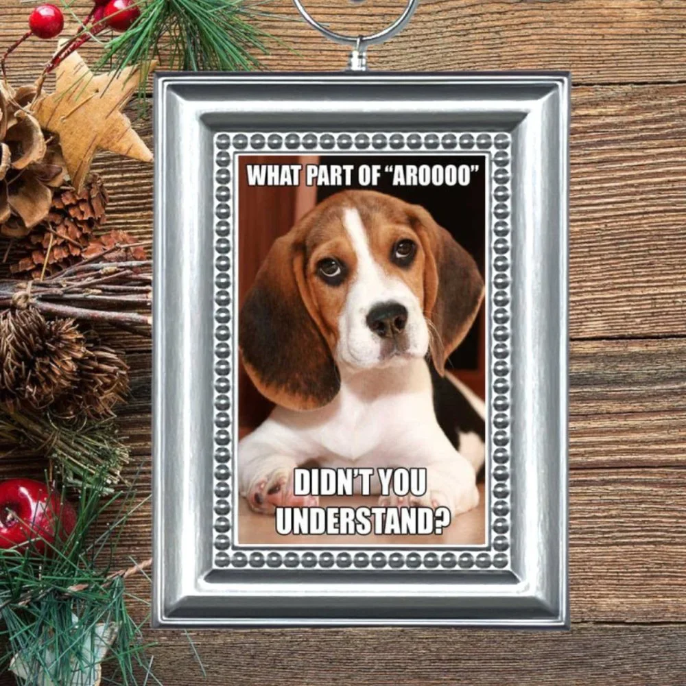 Beagle Puppy Dog Funny Christmas Tree‎ Ornament